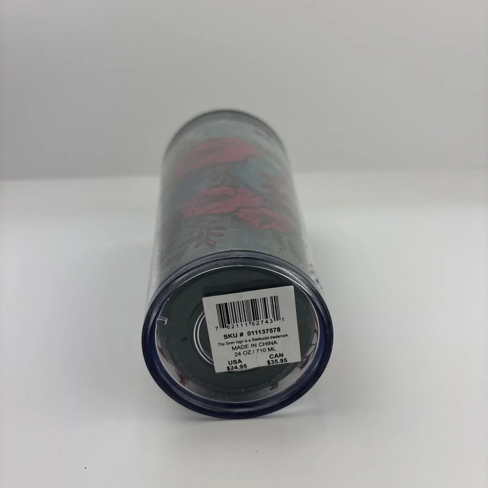 Starbucks Holiday '22‎ Enchanted Forest 24 oz Tumbler With Straw